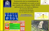 taludes complejos en suelo y roca por medio de …³n_de_la... · Evaluación de la estabilidad de taludes complejos en suelo y roca por medio de software SSAP-2010: aplicaciones