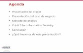 Presentación del orador - m.isaca.orgm.isaca.org/chapters8/Montevideo/cigras/Documents/CIGRAS_2017... · Los procesos de TI que soportan los procesos de negocio se ejecutan con el