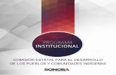 Programa Institucional de la Comisión Estatal para el ...cedis.sonora.gob.mx/images/contenidos/PMP-2016-2021.pdf · Oportunidades de Desarrollo (mayo de 2013), al catálogo de Localidades