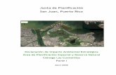 Junta de Planificación San Juan, Puerto Rico de Planificación San Juan, Puerto Rico Declaración de Impacto Ambiental Estratégica Área de Planificación Especial y Reserva Natural