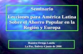 Lecciones para América Latina Sobre el Ahorro … fileGrado se segmentación y estructura ... ¿Son comparables los procesos español y francés con el boliviano? ... Nigeria Bolivia