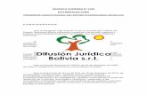 DECRETO SUPREMO N 3453 - .: Difusión Juridica Bolivia · PRESIDENTE CONSTITUCIONAL DEL ESTADO PLURINACIONAL DE BOLIVIA C O N S I D E R A N D O: Que el Parágrafo I del Artículo