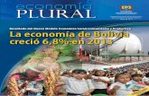 economía PLURAL - medios.economiayfinanzas.gob.bo · Bolivia cerró la gestión 2013 con hitos sin precedentes en la historia de ... a Bolivia en un expectante segundo lugar ...