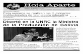 Facultad de Ciencias Económicas Disertó en la UNRC … filePlurinacional de Bolivia disertó en las II Jornadas de Pensamiento Crítico Latinoamericano “Capitalismo en el nuevo