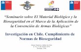 “Seminario sobre El Material Biológico y la Bioseguridad ... · El riego de transmisión e infección de microorganismos en el Laboratorio; ! Inhalación ... #Manual de Bioseguridad.