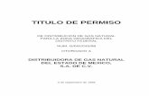 TITULO DE PERMISO - Comisión Reguladora de Energía · 4.1 Diseño, construcción, operación y mantenimiento del sistema de ... de las Condiciones Generales para la Prestación