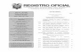 Quito, jueves 8 de octubre de 2015 FUNCIÓN … · 040-INEVAL-2015 Refórmese la Resolución 018-INEVAL-2015 de 31 de marzo de 2015 ..... 32 GOBIERNOS AUTÓNOMOS DESCENTRALIZADOS