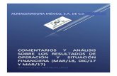 COMENTARIOS Y ANÁLISIS SOBRE LOS RESULTADOS DE OPERACIÓN Y ...grupoalmex.mx/pdf/DisposicionesAGD/1ertrim2018/Informe 1er... · Los cambios contables reconocidos por la Compañía