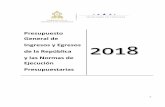 Presupuesto 2018 - Congreso Nacional de Hondurascongresonacional.hn/wp-content/uploads/2017/11/Disposiciones-2018.… · INGRESOS TRIBUTARIOS 101,948,513,407.00 ... Sanciones e Infracciones