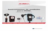 Instrumentos de medición para HVAC - equiposkimo.es · Procedimiento paso a paso Menú de autodiagnóstico O 2, CO y CO 2 en humos, CO máx en ambiente ... cación de temperatura