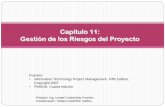 Capítulo 11: Gestión de los Riesgos del Proyectodis.unal.edu.co/.../GGP_2011_04_04/ch11_2011_1i_Riesgos_v01.pdf · Objetivos de Aprendizaje Entender que es riesgo y la importancia