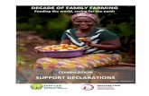 SUPPORT DECLARATIONS - familyfarmingcampaign.org · relación a las DVGT, revelando el compromiso de la REAF con el tema y su reconocimiento sobre la centralidad de la tierra para