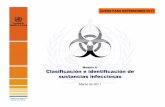 Módulo II Clasificación e identificación de sustancias ... · Virus de la fiebre del valle del Rift (sólo cultivos) Virus de la encefalitis rusa de primavera-verano (sólo cultivos)