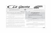 L La Gacetaa Gaceta - observatoriodescentralizacion.orgobservatoriodescentralizacion.org/descargas/wp-content/uploads/... · La Gaceta A. Sección A Acuerdos y Leyes REPÚBLICA DE