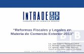 Reformas Fiscales y Legales en Materia de Comercio ...claa.org.mx/pdf/Reformas 2013.pdf · “Reformas Fiscales y Legales en ... 2015, 2016 y 2017 para productos cárnicos, huevo,