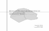 del Arzobispado de Buenos Airesarzbaires.org.ar/estadistica/Boletin/2014/Agosto.pdf · Director: Mons. Fernando Rodolfo Rissotto Año ... Nombramientos Permisos Ejercicios Espirituales
