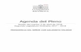 Agenda del Pleno - congreso.gob.pe · congresista Foronda Farro, en el sentido de que el Proyecto de Ley 1718 pase a la Comisión de Pueblos Andinos por 20 votos en contra, 4 votos