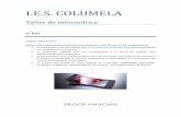 I.E.S. COLUMELA - juntadeandalucia.es · TALLER de INFORMÁTICA IIºeso I.E.S. COLUMELA, CÁDIZ, MMXVI-XVII 1. Objetivos. 2. Competencias básicas. 3. Contenidos. 4. Metodología