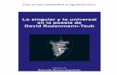 El cero del polvo - davidrosenmann-taub.com · El cero del polvo: David Rosenmann-Taub y la ... Al rey su trono, ... titulado Estudio sobre el aforismo como forma filosófica.