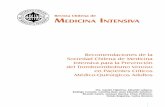Revista Chilena de Medicina intensiva · Aun cuando se reconoce su importancia, estudios en UCI han mostrado que las prácticas de tromboprofilaxis son heterogéneas y una proporción