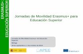Jornadas de Movilidad Erasmus+ para Educación …€¦ · Agiliza el proceso de firma y pago ... Registro obligatorio de todas las actividades de ... Viajes realizados entre la organización