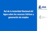 Presentación de PowerPoint - lamolina.edu.pe · •Consejos de Recursos Hídricos de Cuenca con ... 14 AAA 72 ALAs ... Acciones para atender la gestión sostenible del agua en la