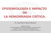 Dr. José Martín Meza Márquez - gmemi.org.mx · HEMORRAGIA CRÍTICA ... PROTOCOLO DE HEMOTRANSFUSIÓN SANGUÍNEA. Un protocolo de hemotransfusión masiva NO PROTOCOLIZADO consume