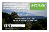Impactos potenciales del cambio climático en … · latinoamericanas y herramientas para la adaptación de la gestión ... tropicales y su papel en la resiliencia de ecosistemas