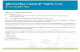 Instrucciones de Codificación - molinahealthcare.com€¦ · Instrucciones de Codificación Modificador 59 Molina Healthcare de Puerto Rico (MHPR), de acuerdo a lo establecido por