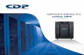 cdpups.com UP… · 208/120 VA sin transformador: ... En gabinete vertical original del fabricante similar al del UPS de acuerdo a solicitud del ... orriente nominal del cable neutro