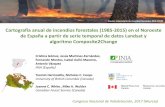 Presentación de PowerPoint - IMIDAidearm.imida.es/aet2017/contenidos/salaA/miercoles/13.Gomez_AET... · Cartografía anual de incendios forestales (1985-2015) en el Noroeste de España
