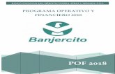 Programa Operativo y Financiero 2018 - El portal único ... · El Programa Operativo y Financiero es un documento que contiene las metas ... El avance al mes de agosto del 2017 y