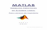 matlab - galeon.comgaleon.com/algebralineal/matlab.pdf · Trabajos Prácticos de Álgebra Lineal con MATLAB Fac. de Ciencias Exactas y Tecnologías - UNSE _ Página 2 _ INTRODUCCION