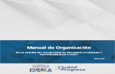 Manual de Organización - …gobiernoabierto.pueblacapital.gob.mx/transparencia_file/sdus/77... · Desarrollo Urbano y Sustentabilidad y Staff, de acuerdo a las atribuciones establecidas