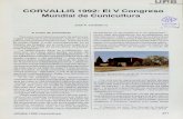CORVALLIS 1992: El V Congreso Mundial de Cunicultura · "el conejo verde", ... que las banderas que había en el escenario de la sala principal correspondiesen ... nían la suya,