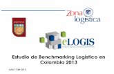 Estudio de Benchmarking Logístico en Colombia 2013€¦ · Varias iniciativas de medición del ... maneja en el mercado permanentemente, niveles altos de ofertación ... – Tiempo