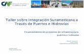 Taller sobre Integración Suramericana a Través de … · Taller sobre Integración Suramericana a Través de Puertos e Hidrovias Financiamiento de proyectos de infraestructura: