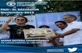 FAO– EL SALVADOR Noviembre 2015 · mundo _, expresó Fher, líder de la banda. ^Agradecemos al grupo por su total disposición en acompa- ñarnos, contar con la presencia de ustedes