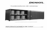 Contenedores de sistema - Industriebedarf - DENIOS · 6.2 Anclaje en suelo ... para contenedores de sistema y ... indicados para el almacenamiento activo y pasivo de sustancias contaminantes