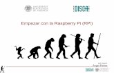 Empezar con la Raspberry Pi (RPi) - disca.upv.es · abrir otro explorador Dolphin e ir al directorio datos/raspberry_pi/noobs pulsar con el botón derecho y seleccionar “Extraer