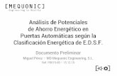 Análisis de Potenciales de Ahorro Energético en …aepa.ws/wp-content/uploads/2016/05/Info_ahorros_etiquetado_EDSF-P... · Ejemplos 4. Ahorro energético en puertas peatonales.