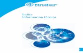 ÍndiceInformación técnica - gfinder.findernet.com · Grados de protección IP XIII 1 1 1 1 1 1 1 1 1 2 2 2 2 2 2 1 1 1 1 1 1 1 1 1 2 2 2 2 2 2 2 2 2 2 2 1 1 1 ... los relés Finder