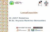 CI-2657 Robótica M.Sc. Kryscia Ramírez Benavides · La detección de la posición de un robot con respecto a su medio ambiente, utilizando la ... Algoritmo de Filtro de Kalman .