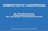 X Conferencia Iberoamericana de Justicia Constitucional · Idelfonso REYES Juez. Nelson REYES UREÑA Director de Relaciones Internacionales e Interinstitucionales. ESPAÑA Francisco