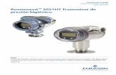 Rosemount™ 3051HT Transmisor de presión higiénico€¦ · instrucciones para la configuración, los diagnósticos, el mantenimiento, el servicio, la reparación, las instalaciones