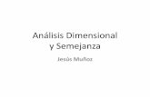 Análisis Dimensional y Semejanza - …webdelprofesor.ula.ve/ingenieria/jesusm/Analisis_Dimensional.pdf · Análisis Dimensional y Semejanza Análisis Dimensional: es un método o