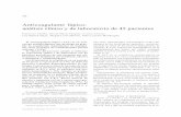 Anticoagulante lúpico: análisis clínico y de laboratorio ...actamedicacolombiana.com/anexo/articulos/05-1990-03.pdf · análisis clínico y de laboratorio de 45 pacientes Francisco