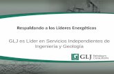 Respaldando a los Líderes Energéticos - gljpc.com Experiencia... · diferentes reservorios, métodos de extracción, regímenes fiscales y alternativas de negocio ... evaluación
