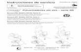 Instrucciones de servicio Formulario No. 3V9044 · Pulverizador de 0,38 gpm (1,44 lpm) con carro de lujo para trabajo pesado, manguera de 15,2 m (50 pies) y ... Vea el manual de Instruccio-nes