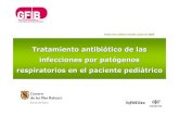 Tratamiento antibiótico de las infecciones por …³ticos en infecciones por patógenos respiratorios Profesores y revisores del tema : •MªTeresa AutonellCaldentey - pediatra del